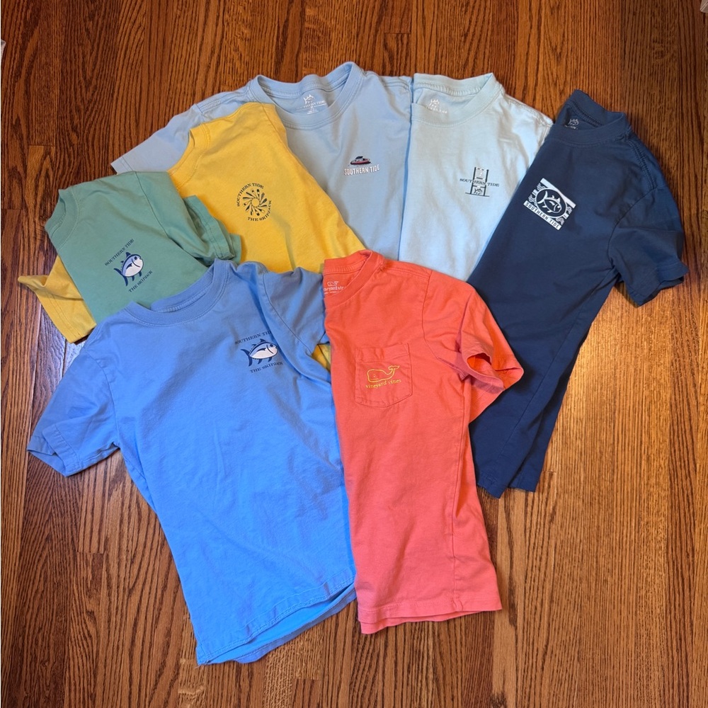 Boy’s Southern Tide T-shirt bundle + one Vineyard Vines